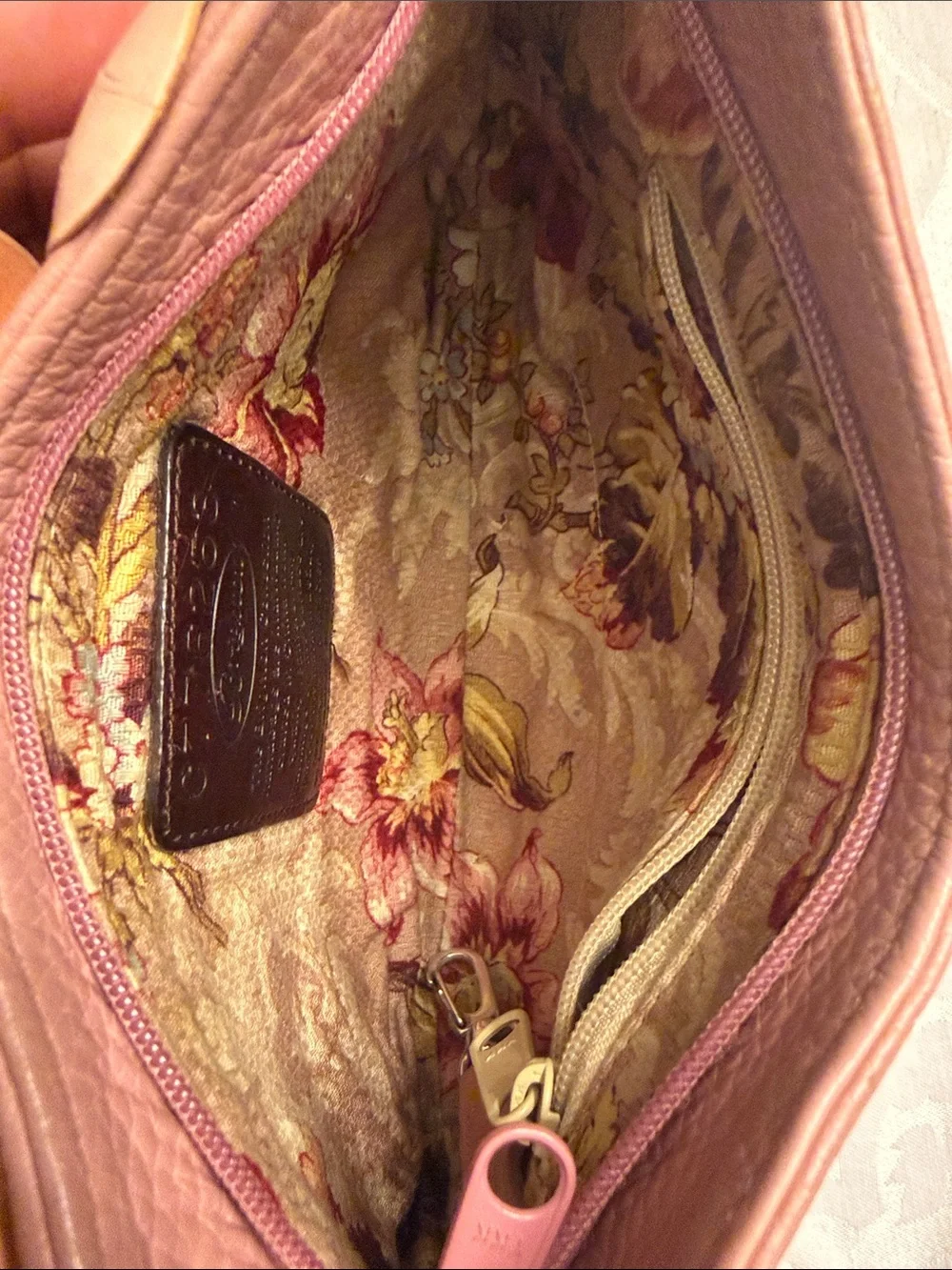 Brighton Rosalie Leather Soft Pink Floral Petal Shoulder Bag
